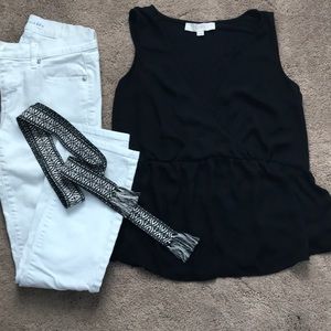 LAST CHANCE Wrap top inspired mixed media tank